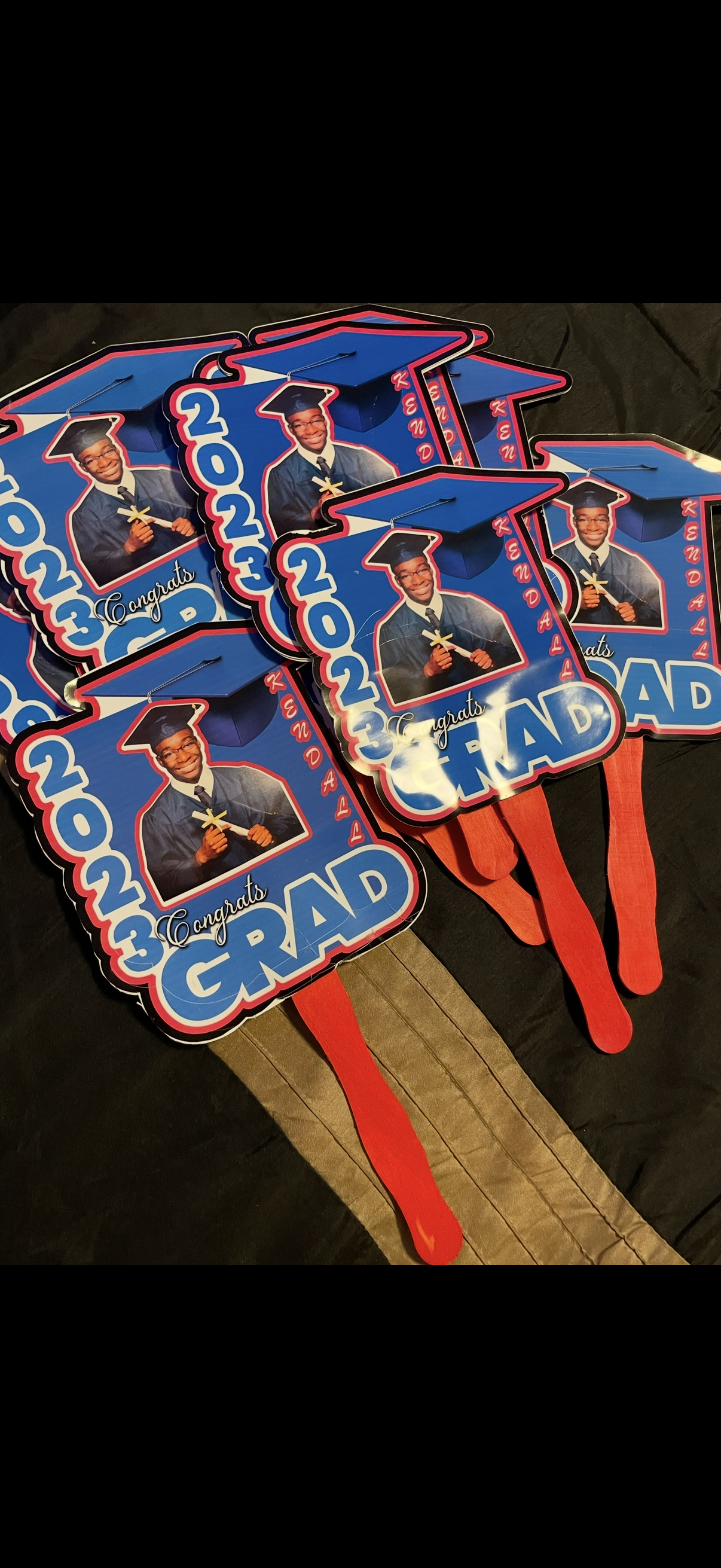 Custom graduation fan