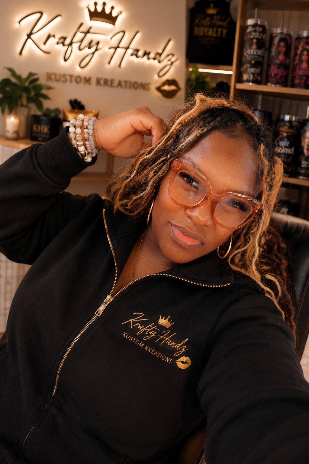 Enisha, creator of Krafty Handz Kustom Kreations